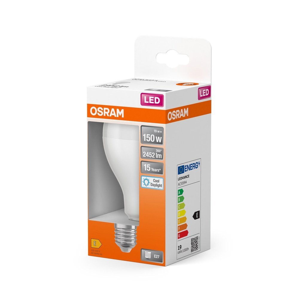 4099854023163 - LED žárovka E27 19 W STAR CLASSIC A, studená denní bílá - Žárovka - LEDVANCE e-shop
