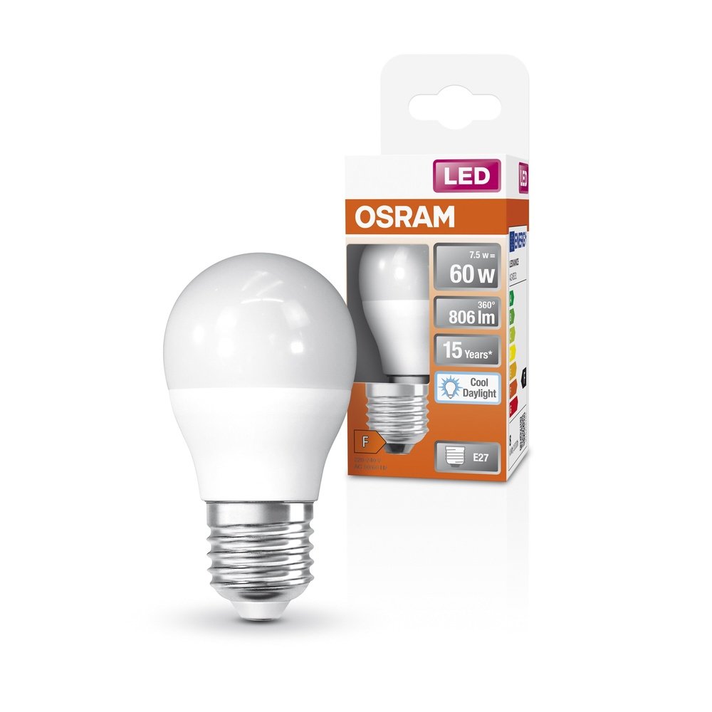 4099854022029 - LED žárovka E27 7.5 W STAR CLASSIC P, studená denní bílá - Žárovka - LEDVANCE e-shop