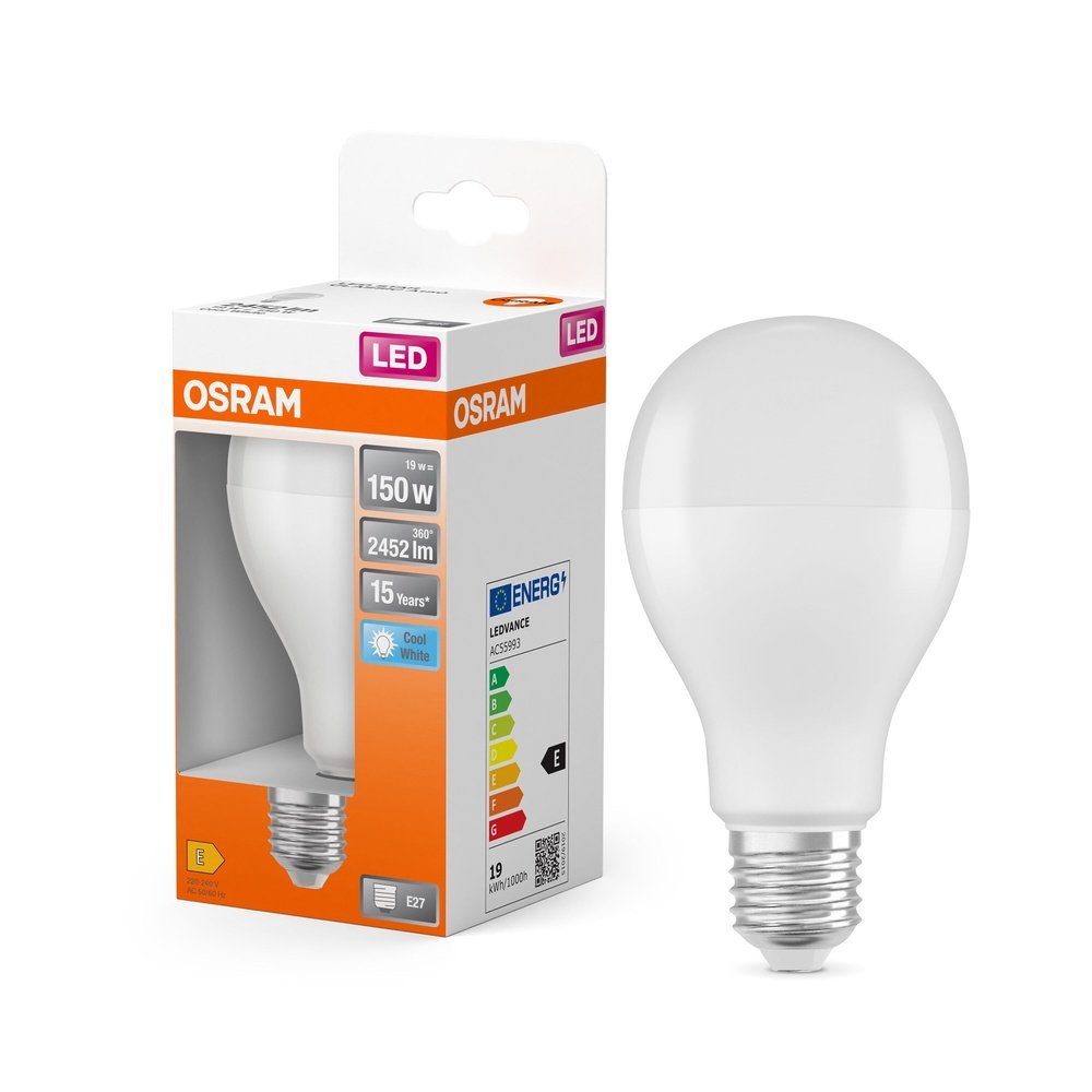 Matná LED žárovka E27 19 W STAR CLASSIC A, studená bílá