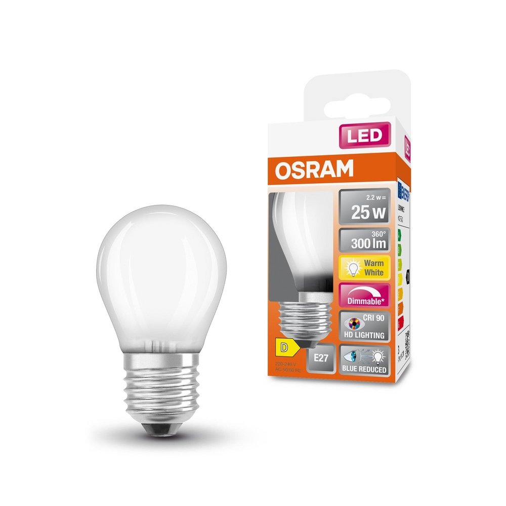 Mini LED matná žárovka E27 SUPERSTAR CRI 90, teplá bílá