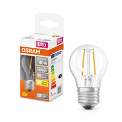 4058075435162 - Mini průhledná LED žárovka E27 4 W CLASSIC P, teplá bílá - Žárovka - LEDVANCE e-shop