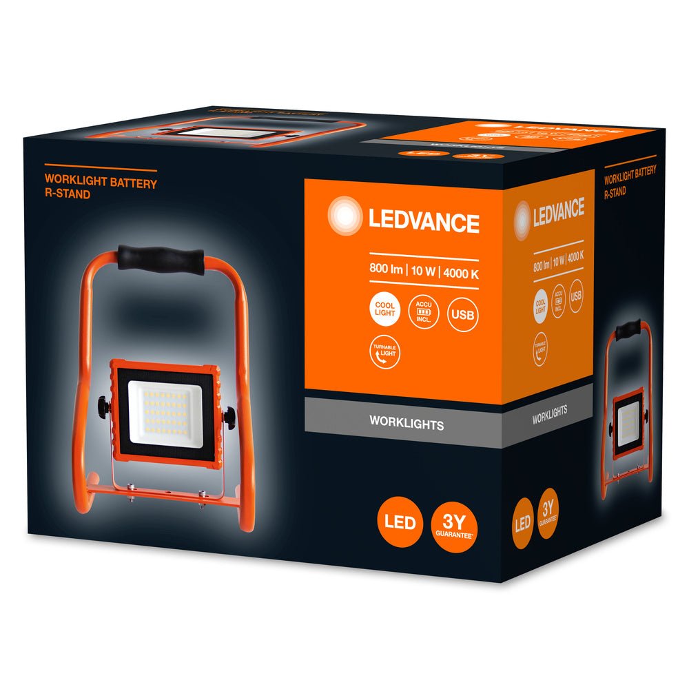 4058075576476 - Mobilní pracovní LED svítidlo WORKLIGHT BATTERY USB 10W - Pracovní svítidlo - LEDVANCE e-shop