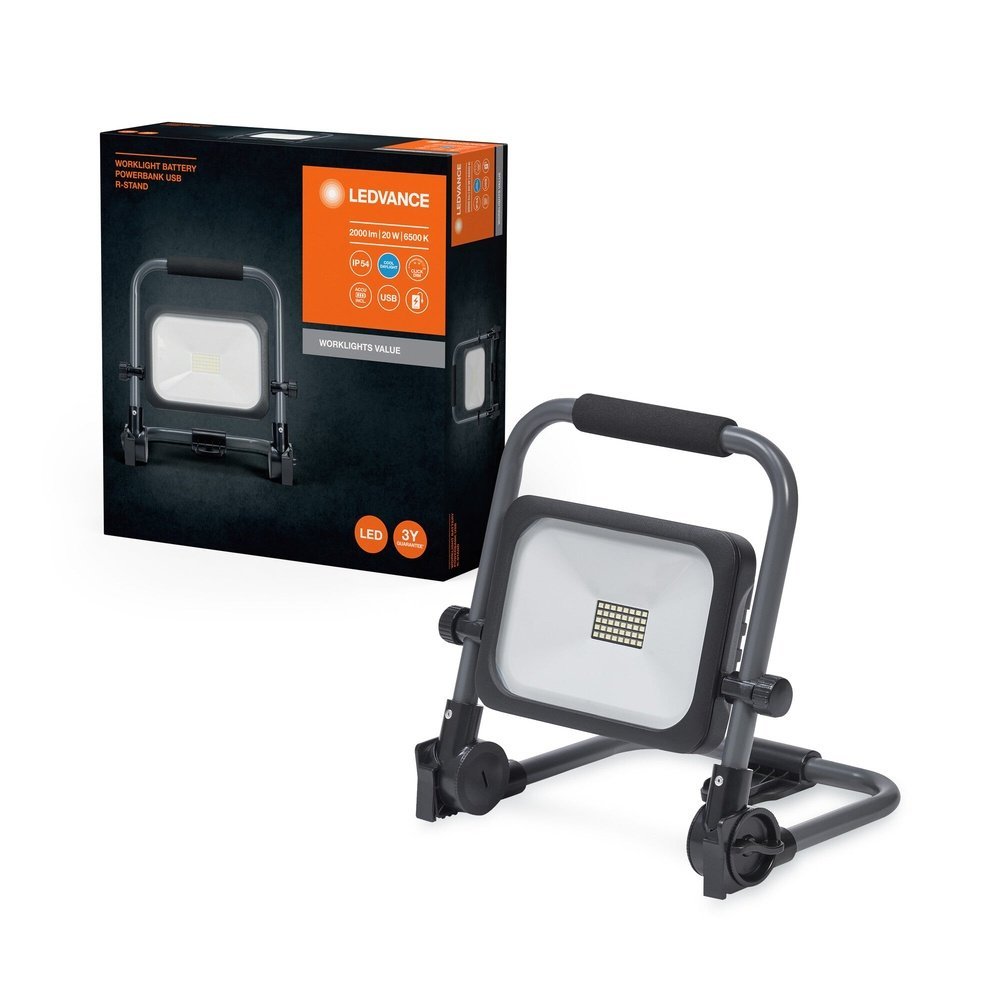 Pracovní LED světlo IP54 R-STAND 20 W, studená denní bílá