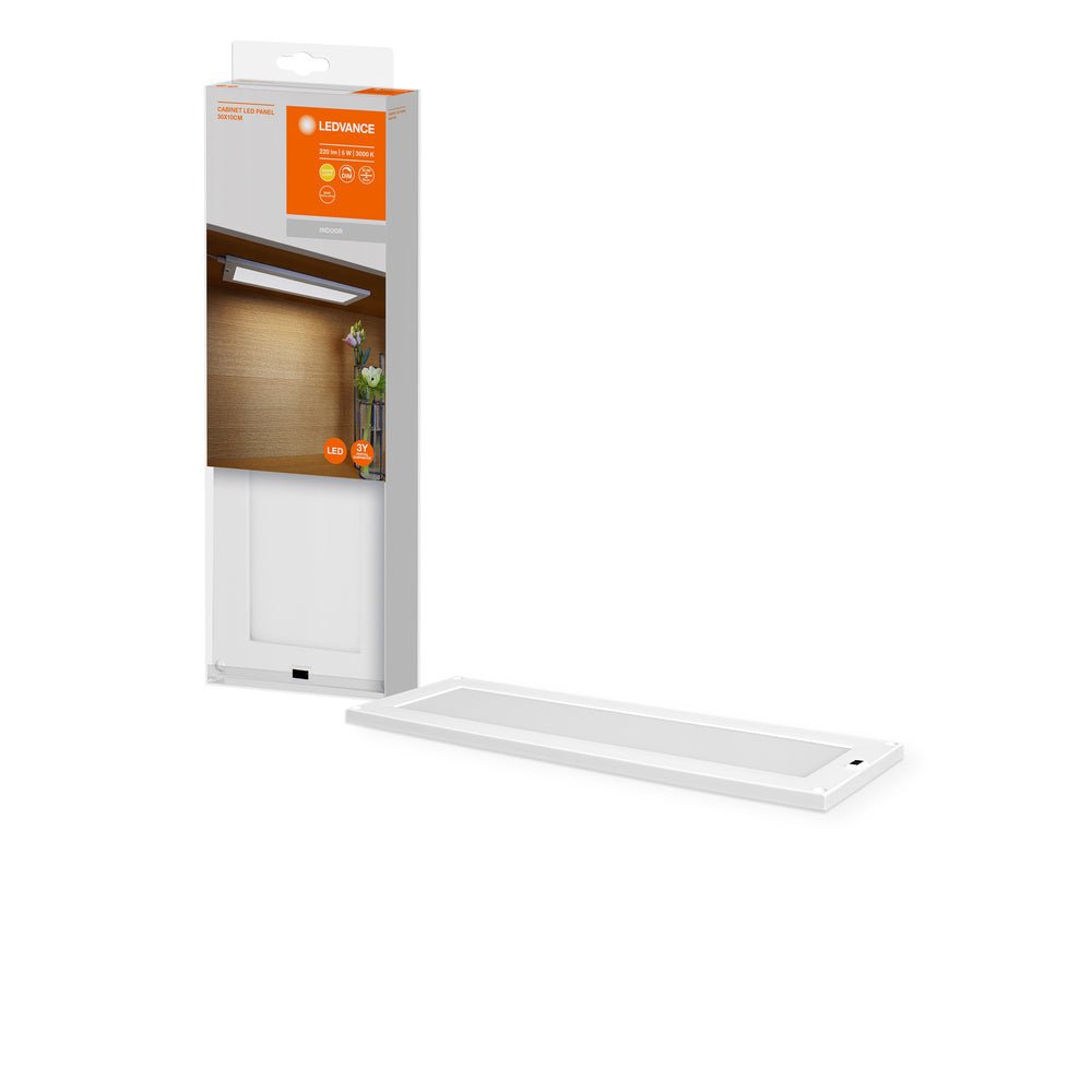 Přisazený LED panel pod linku CABINET 300x100, teplá bílá
