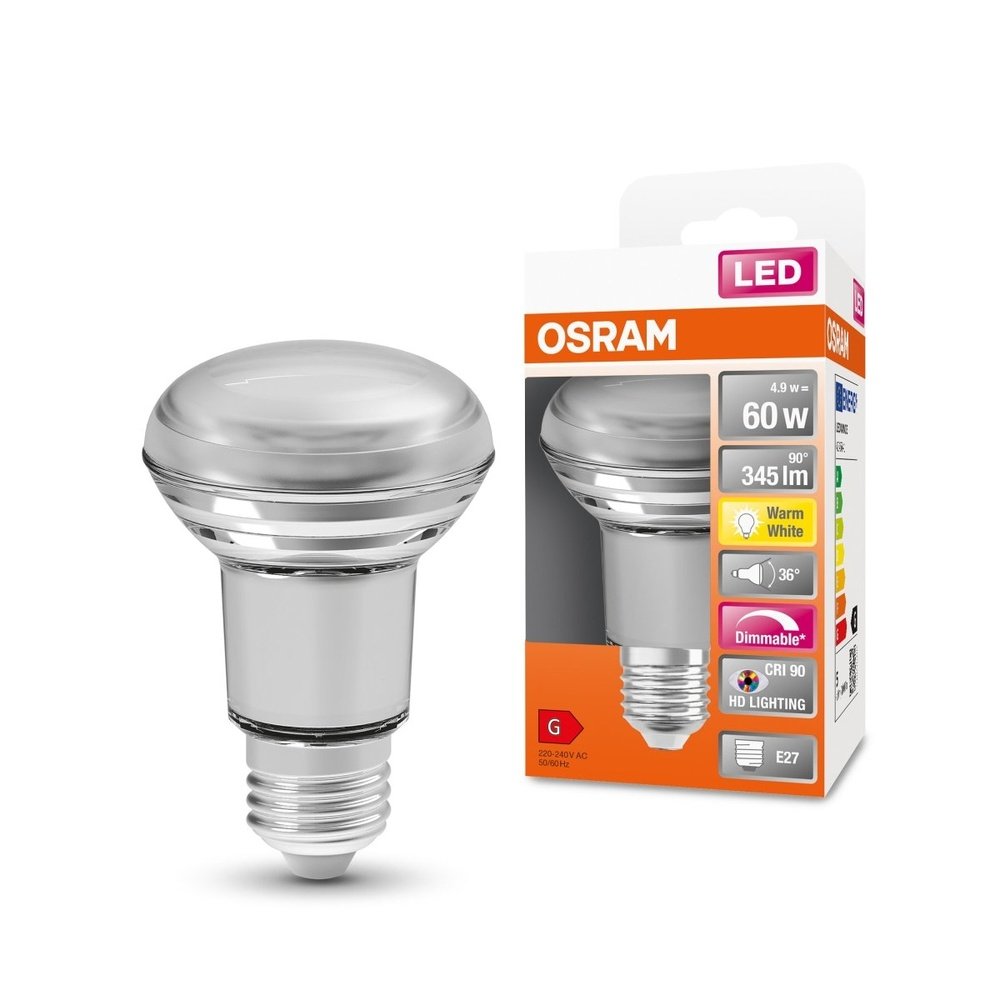 Reflektorová LED stmívatelná žárovka E27 4,8 W SUPERSTAR, teplá bílá