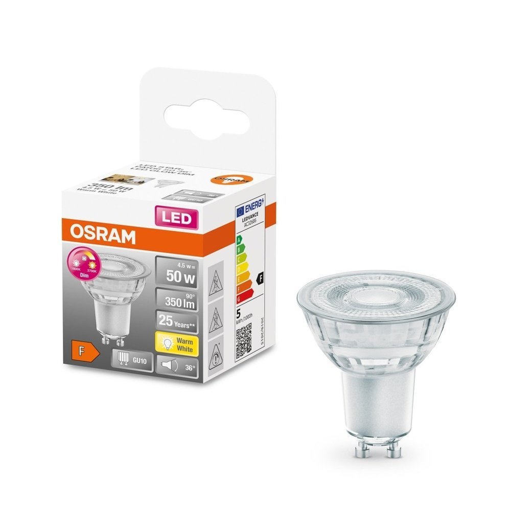 Reflektorová LED žárovka GU10 4,5 W SUPERSTAR, teplá bílá