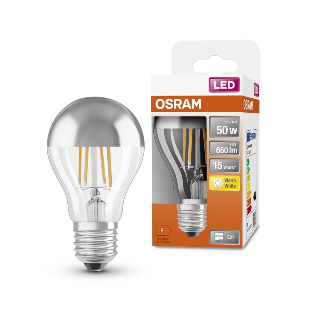 Retrofit LED žárovka E27 6,5 W STAR, teplá bílá