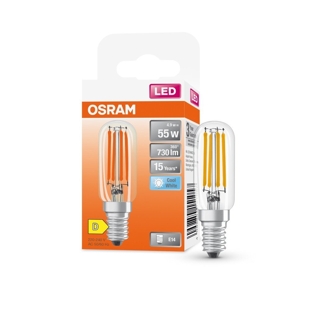 Speciální LED žárovka E14 4,9 W FILAMENT, studená bílá