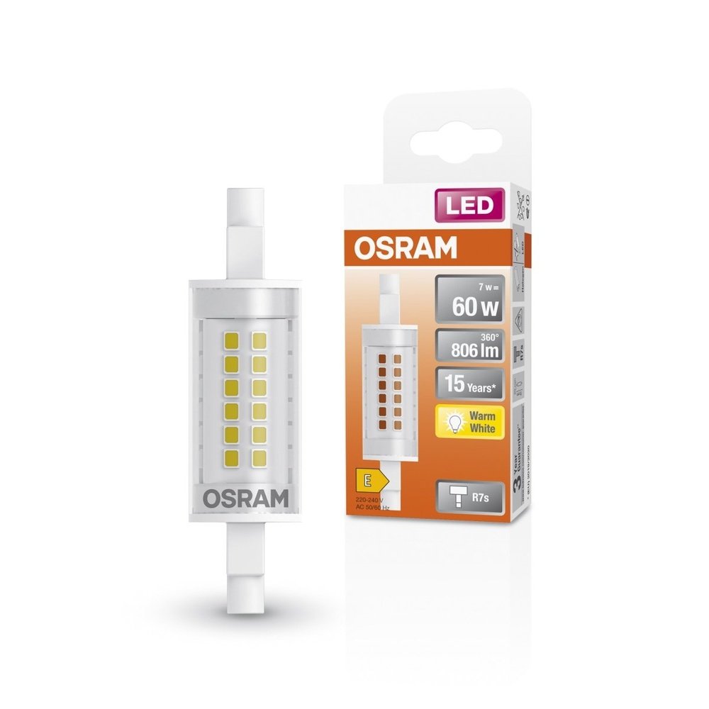 Speciální LED žárovka R7s 7 W LINE, teplá bíá