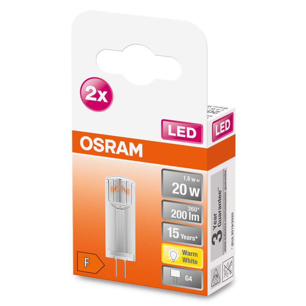 2ks speciální nízkonapěťová žárovka LED PIN G4 12V 1.8W