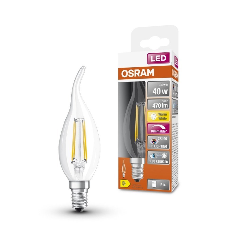 4058075602830 - Stmívatelná LED atypická žárovka E14 3,4 W SUPERSTAR, teplá bílá - Žárovka - LEDVANCE e-shop