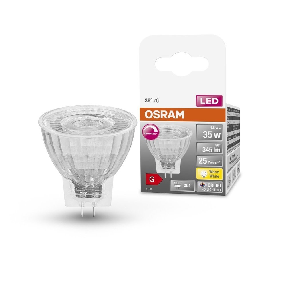 Stmívatelná LED bodovka GU4 4,5 W HD SUPERSTAR, teplá bílá