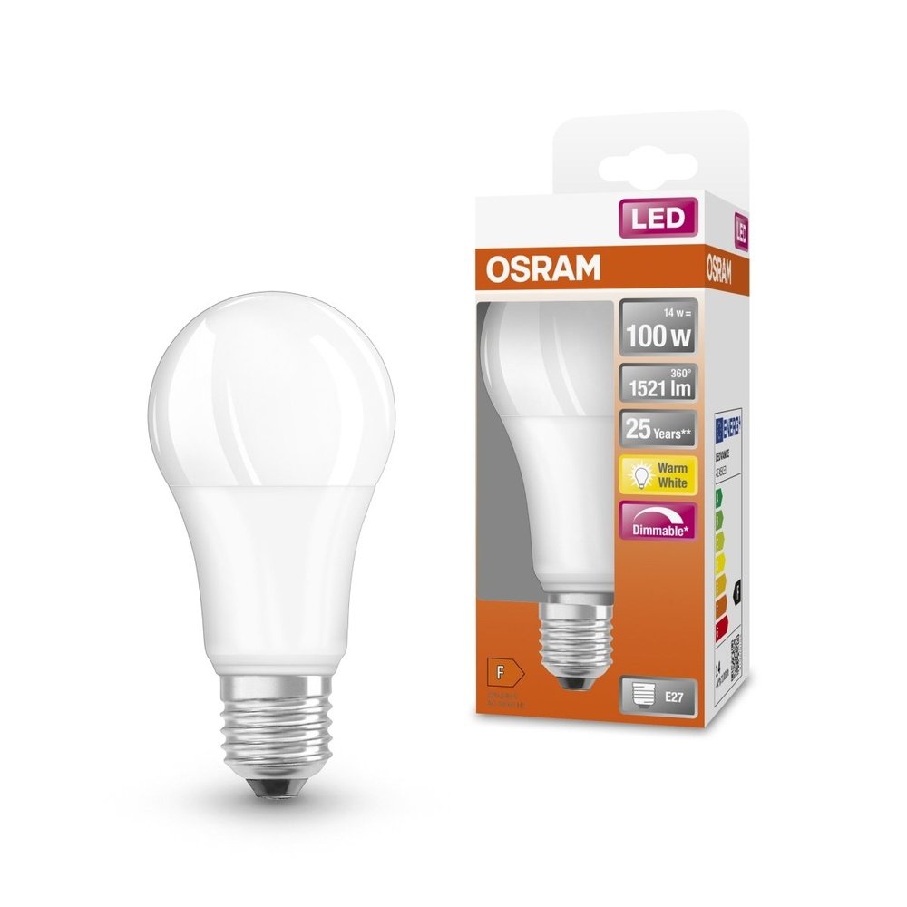 Stmívatelná LED žárovka E27 14 W SUPERSTAR, teplá bílá