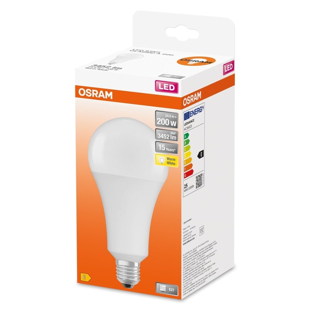 4058075659667 - Stmívatelná LED žárovka E27 24,9 W STAR, teplá bílá - Žárovka - LEDVANCE e-shop