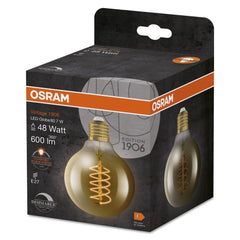 4058075761599 - Stmívatelná LED žárovka E27 7 W VINTAGE GLOBE, teplá bílá - Žárovka - LEDVANCE e-shop