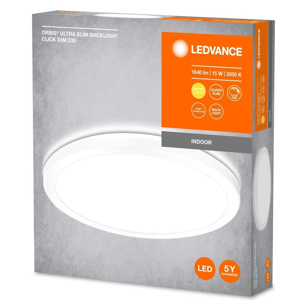 4058075752825 - Stmívatelné LED stropní svítidlo ORBIS ULTRA SLIM teplá bílá - Stropní svítidlo - LEDVANCE e-shop