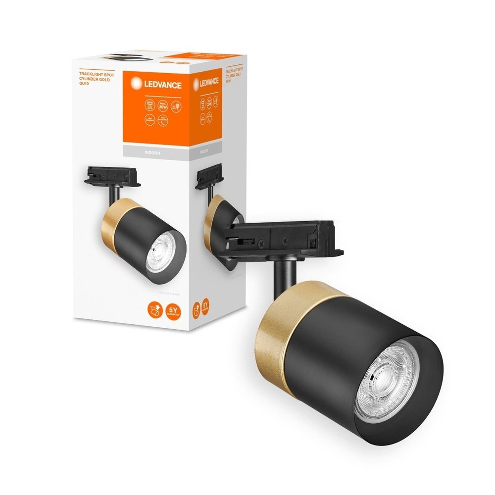 4058075756700 - Stropní svítidlo GU10 černé TRACKLIGHT SPOT CYLINDER GOLD - Stropní svítidlo - LEDVANCE e-shop