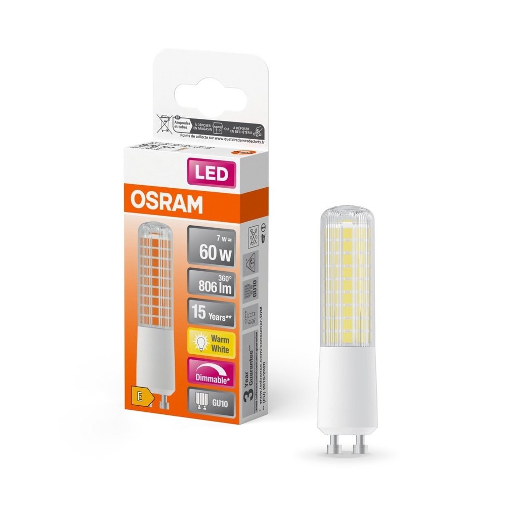 4058075607378 - Tenká stmívatelná LED žárovka GU10 7 W SPECIAL T, teplá bílá - Žárovka - LEDVANCE e-shop