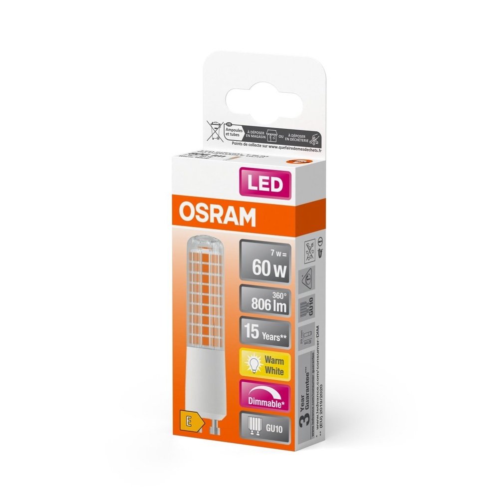 4058075607378 - Tenká stmívatelná LED žárovka GU10 7 W SPECIAL T, teplá bílá - Žárovka - LEDVANCE e-shop