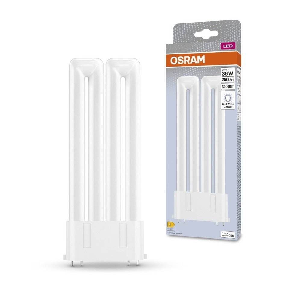 Trubicová LED žárovka 2G10 20 W DULUX, studená bílá
