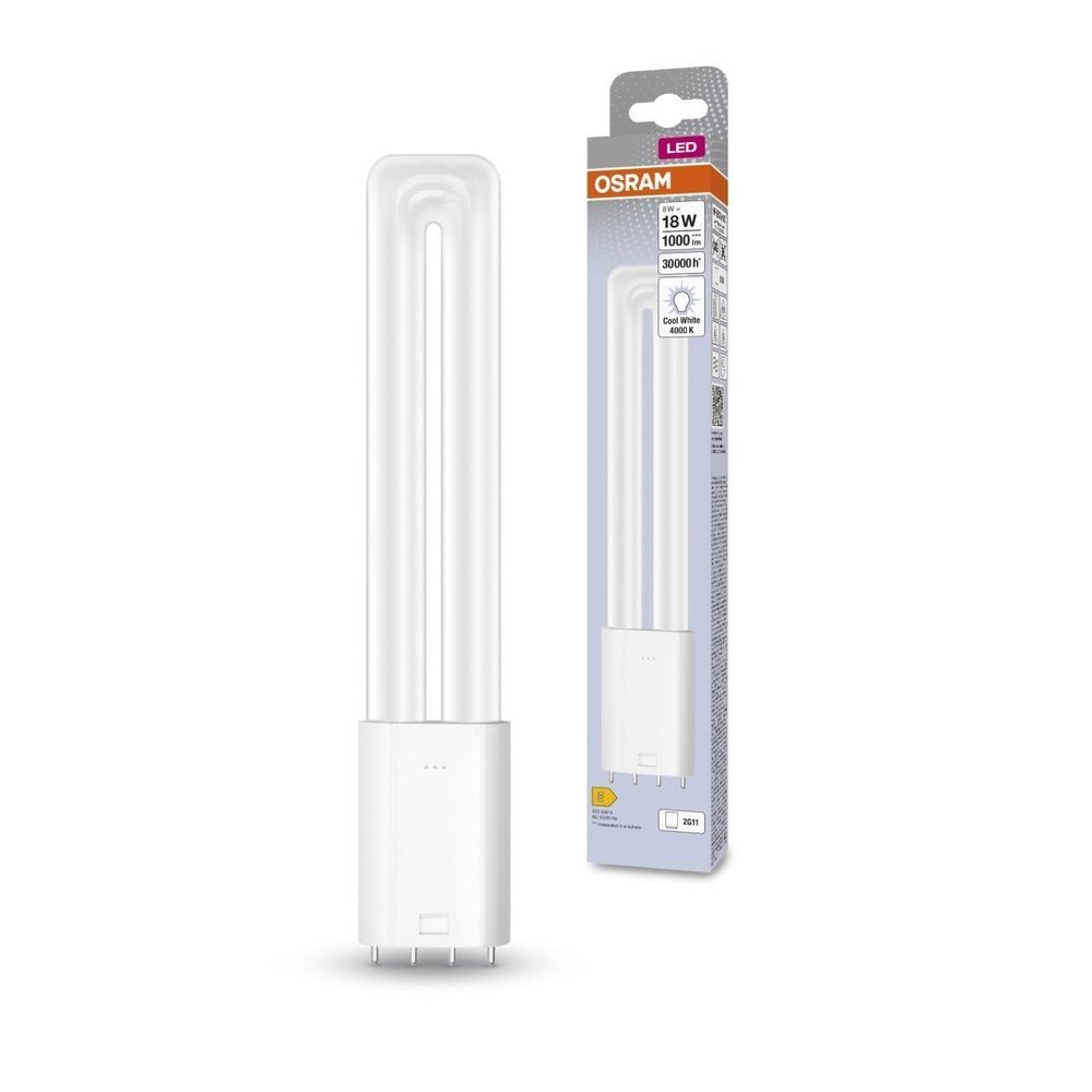 Trubicová LED žárovka 2G11 8 W DULUX, studená bílá