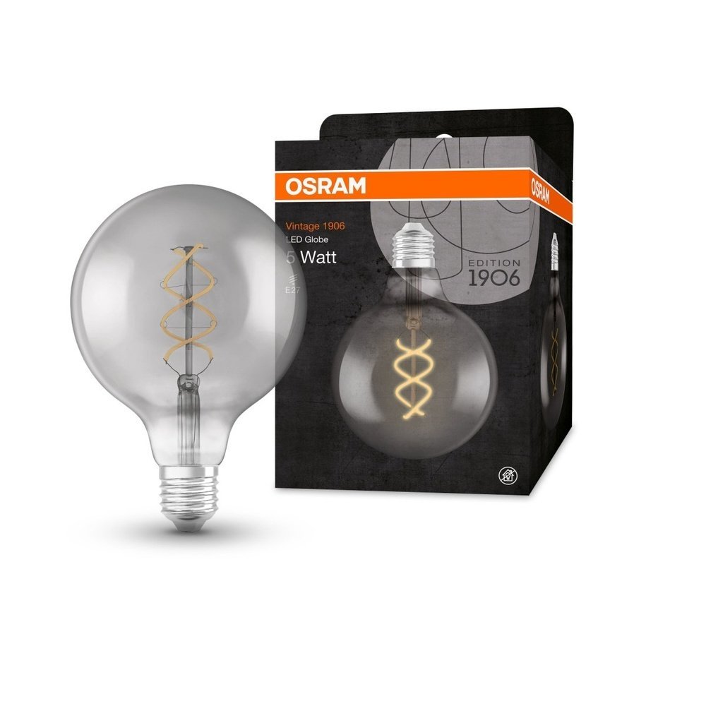Velká LED kulatá žárovka E27 4 W GLOBE, teplá bílá