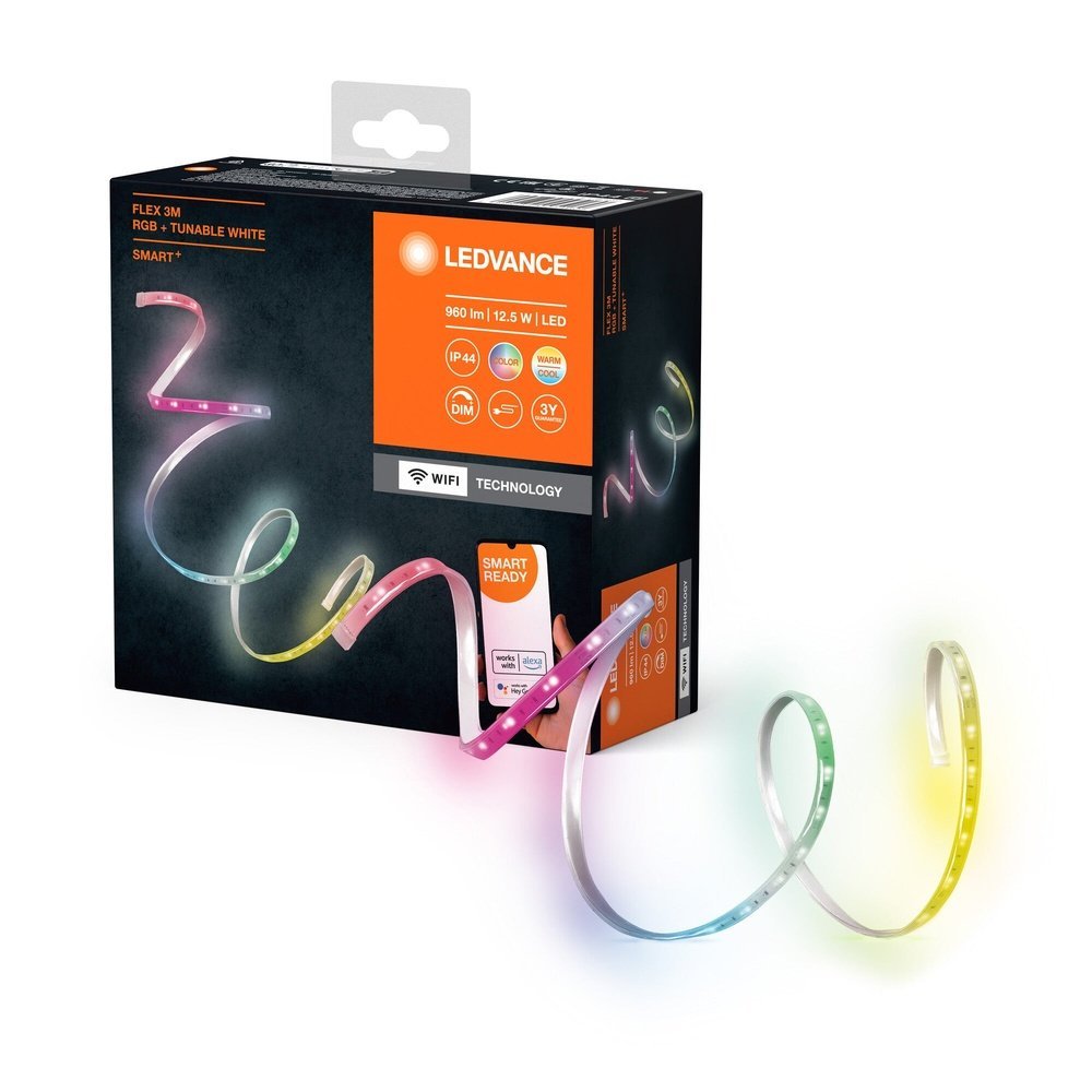 Venkovní LED stmívatelný pásek FLEX 3m, RGB + laditelná bílá