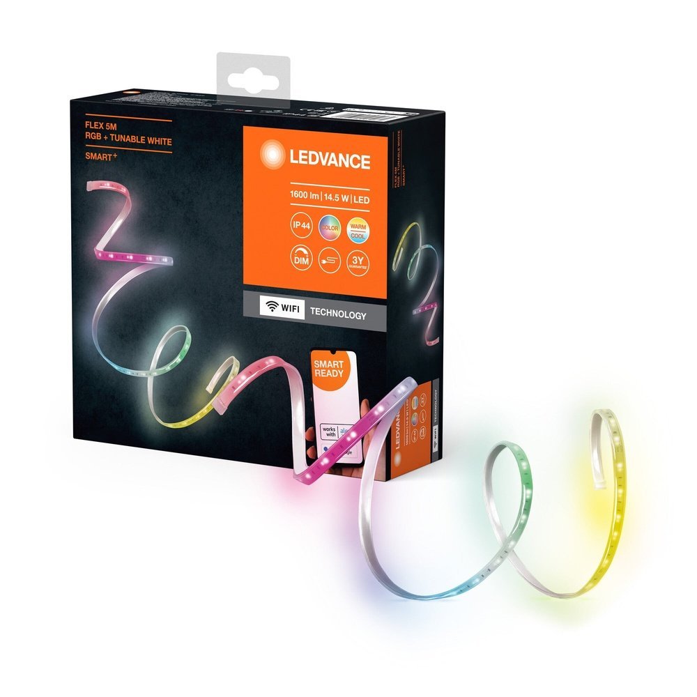 Venkovní LED stmívatelný pásek FLEX 5m, RGB + laditelná bílá