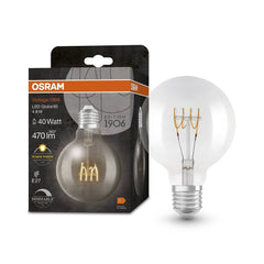 4099854075681 - Vintage LED stmívatelná žárovka E27 GLOBE 4.8 W, teplá bílá - Žárovka - LEDVANCE e-shop