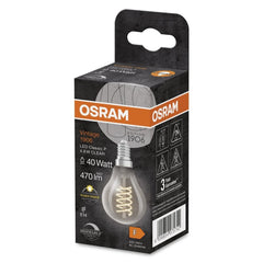 4099854075742 - Vintage LED žárovka E14 CLASSIC P 4.8 W, teplá bílá - Žárovka - LEDVANCE e-shop