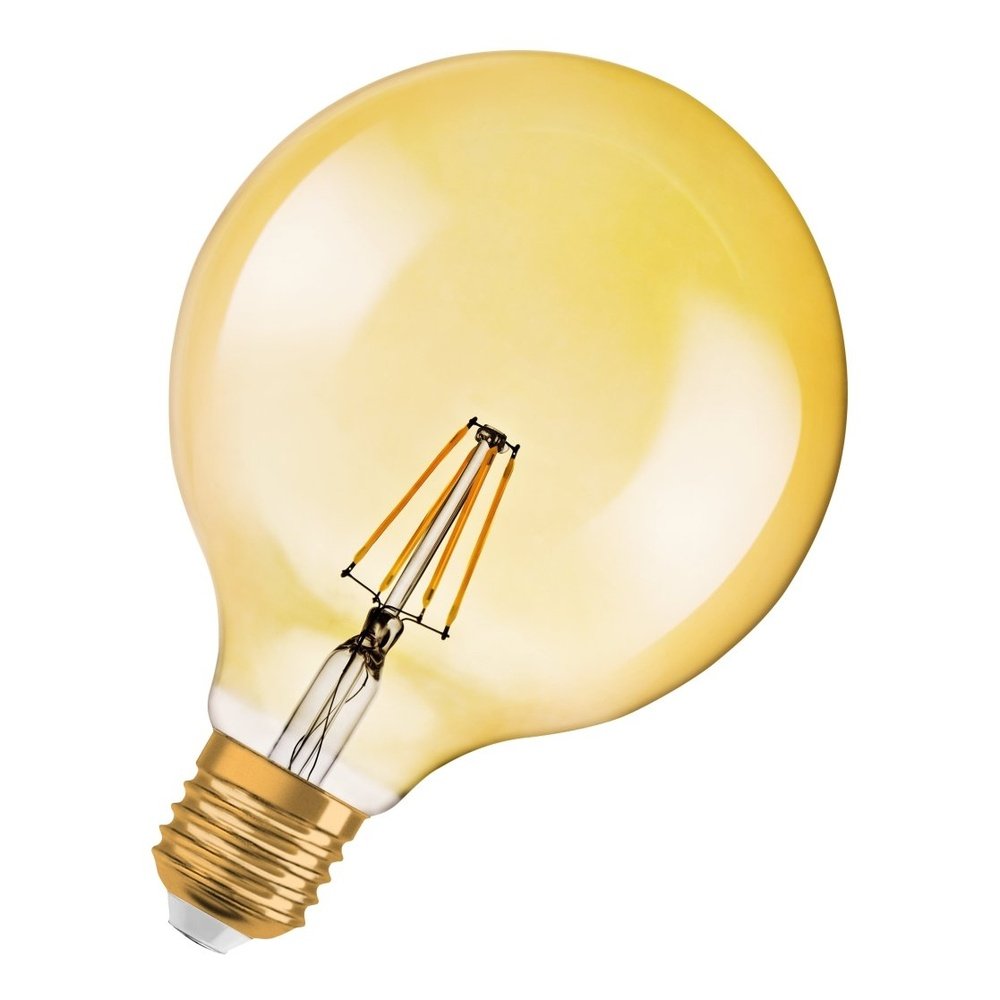 Vintage LED žárovka E27 4 W GLOBE, teplá bílá