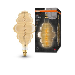 4058075761834 - Vintage LED žárovka ve tvaru hnízda E27 4,8 W GOLD VINTAGE, teplá bílá - Žárovka - LEDVANCE e-shop