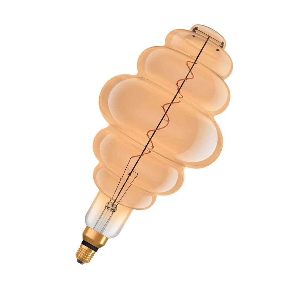4058075761834 - Vintage LED žárovka ve tvaru hnízda E27 4,8 W GOLD VINTAGE, teplá bílá - Žárovka - LEDVANCE e-shop