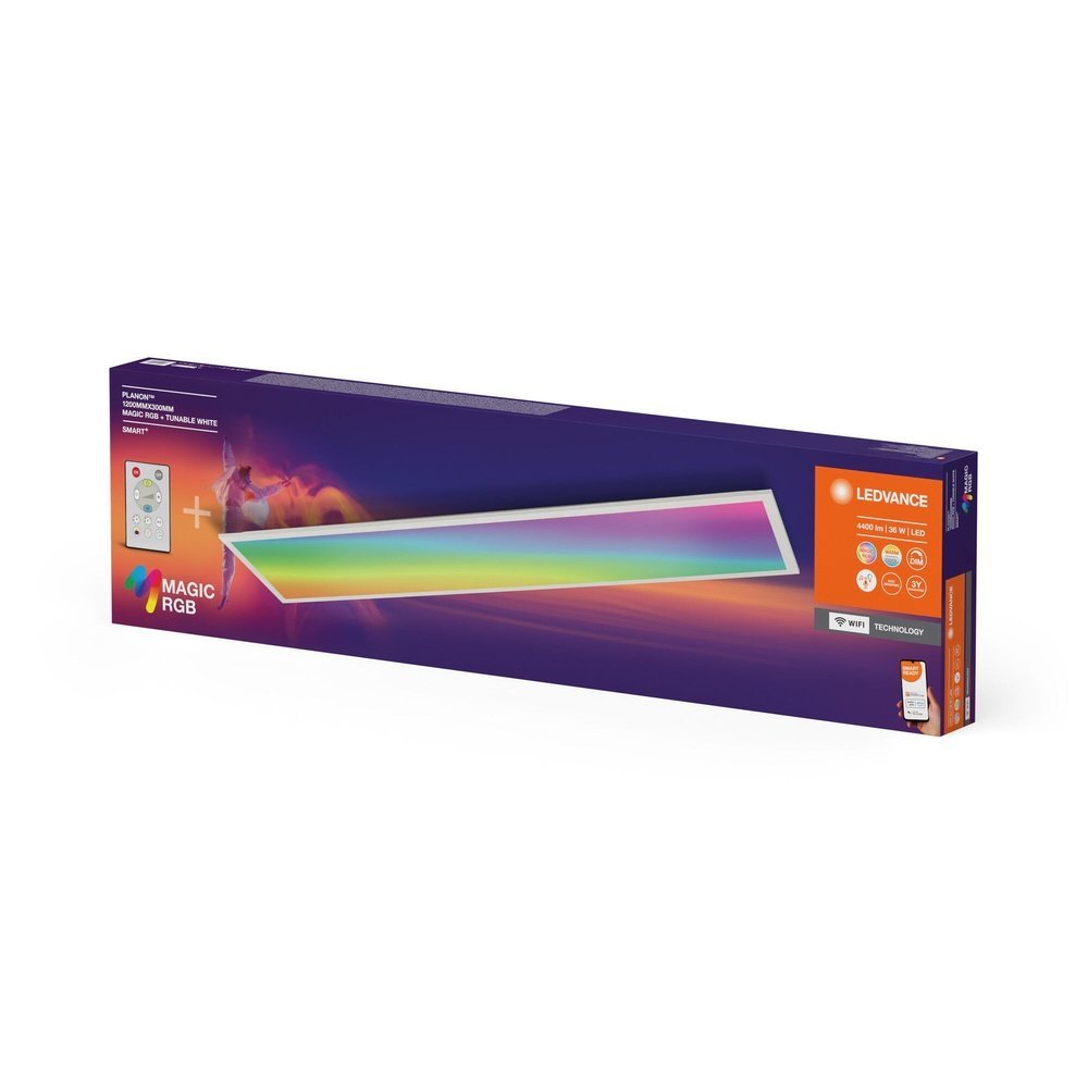 4099854090417 - WiFi LED panel + ovládač MAGIC 120cm, RGB + laditelná bílá - Stropní svítidlo - LEDVANCE e-shop