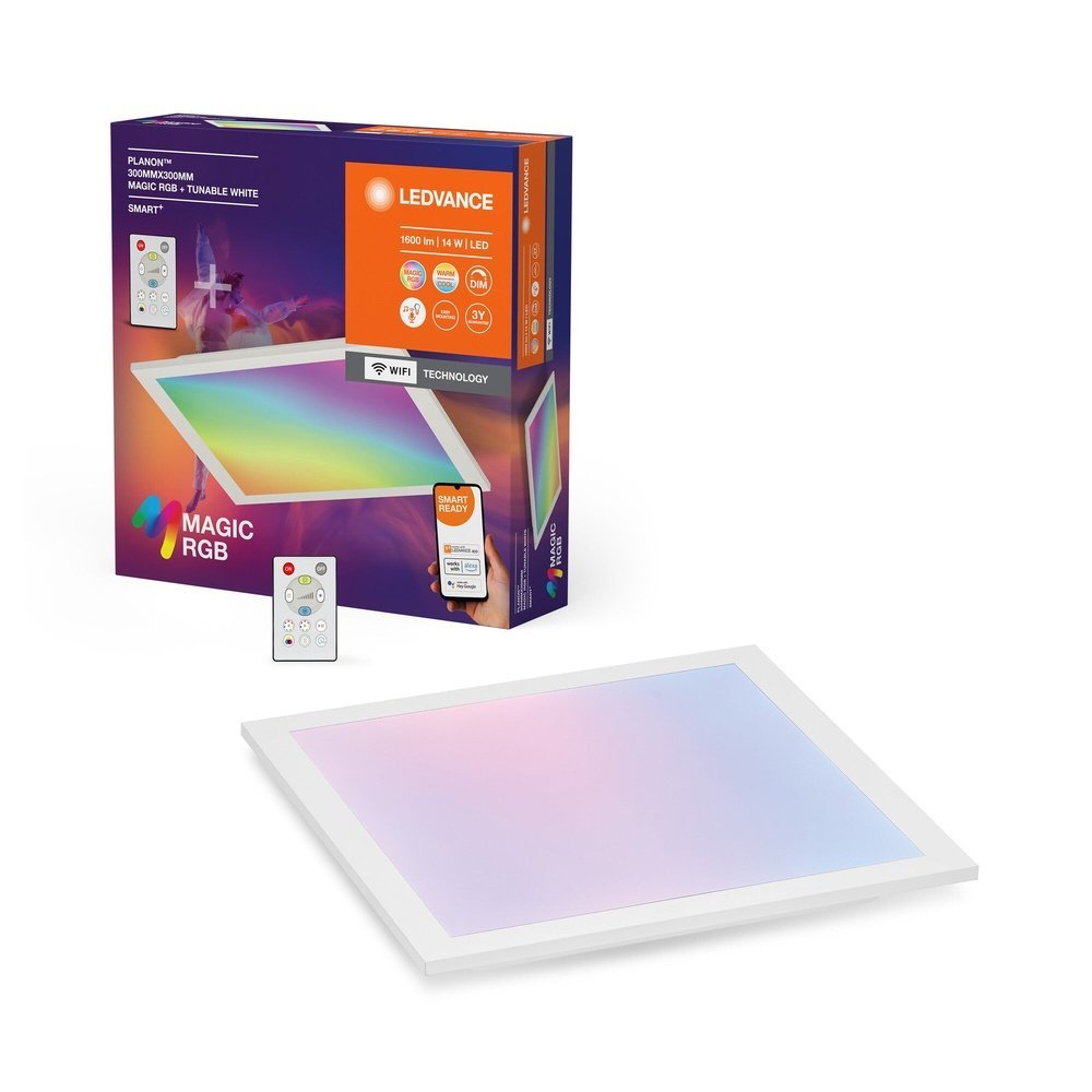 WiFi LED panel + ovládač MAGIC 30cm, RGB + laditelná bílá