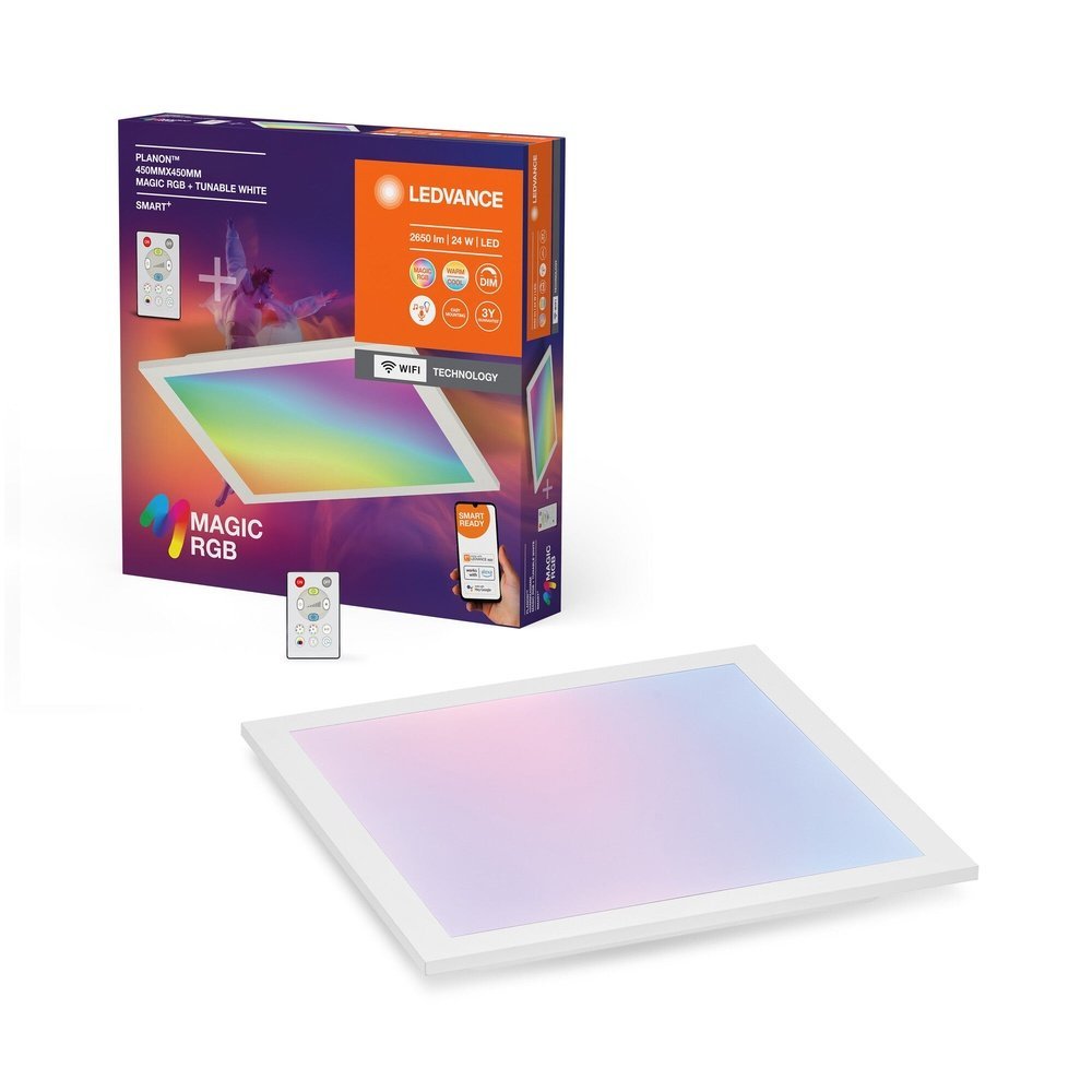 WiFi LED panel + ovládač MAGIC 45cm, RGB + laditelná bílá