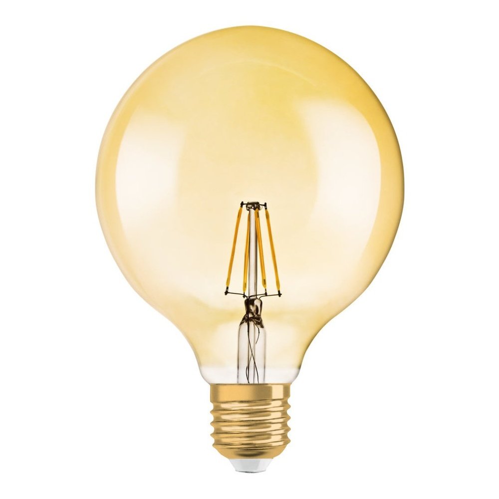 4058075809406 - Zlatá LED vintage žárovka E27 6,5 W GLOBE, teplá bílá - Žárovka - LEDVANCE e-shop