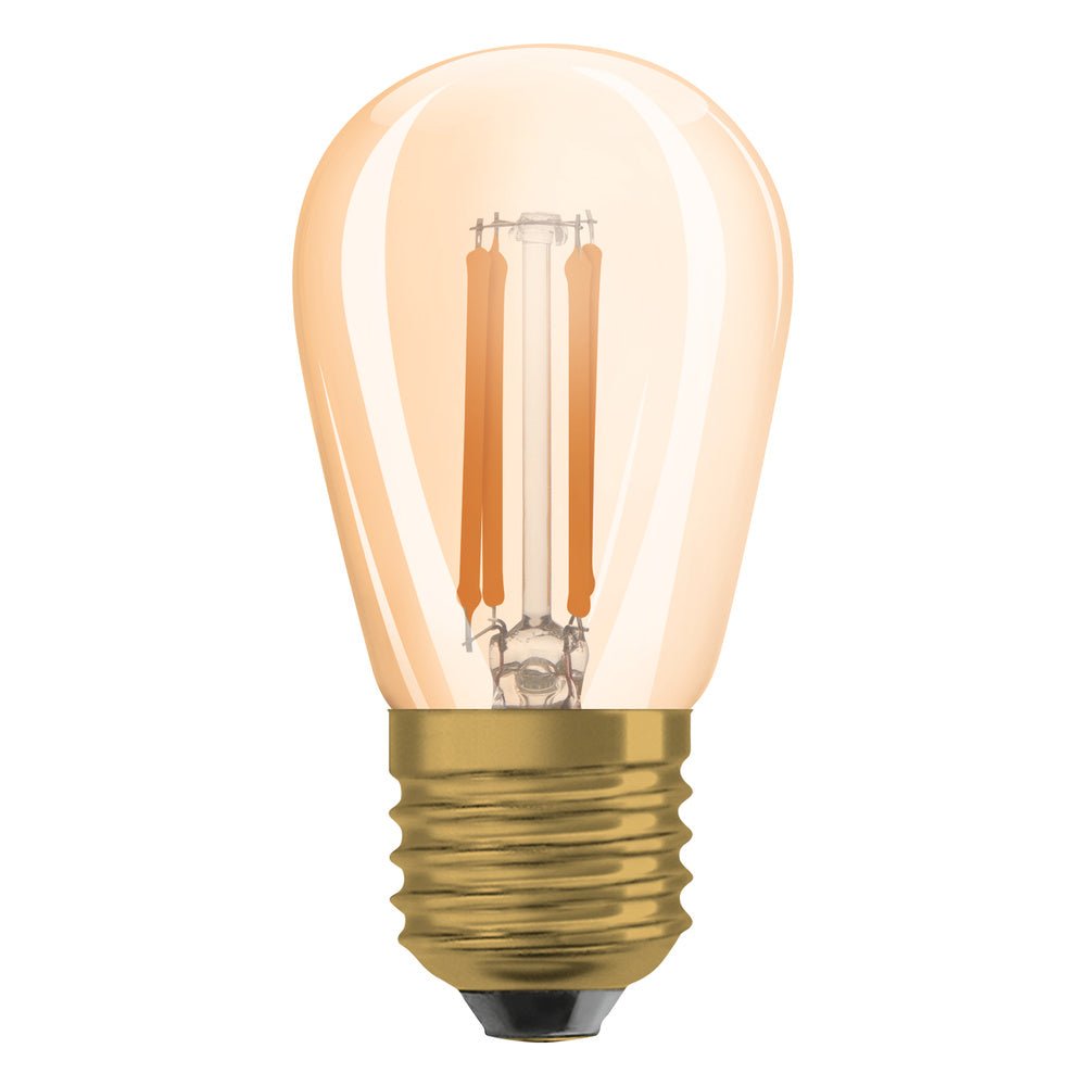 4058075779945 - Zlatá mini LED stmívatelná žárovka E27 4,8 W VINTAGE, teplá bílá - Žárovka - LEDVANCE e-shop