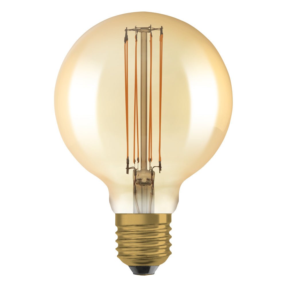 4058075761759 - Zlatá vintage LED žárovka E27 5,8 W GLOBE, teplá bílá - Žárovka - LEDVANCE e-shop